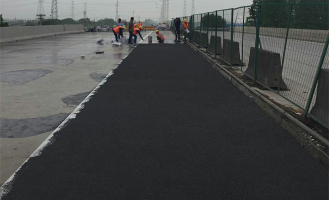 環(huán)氧地坪漆，水性地坪漆，地坪工程案例 - 太倉338國(guó)道彩色防滑路面，橋面防滑工程！